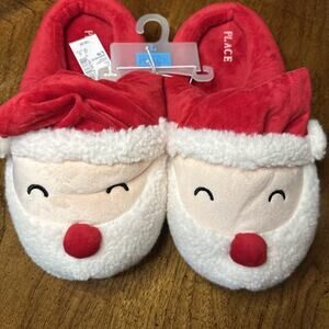 Adult Santa Slippers‎ Size Large Children’s Place Fuzzy Comfy Christmas Holiday